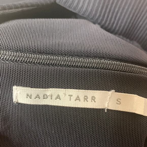 Nadia Tarr crossover halter bodycon dress black sz s - Picture 4 of 7